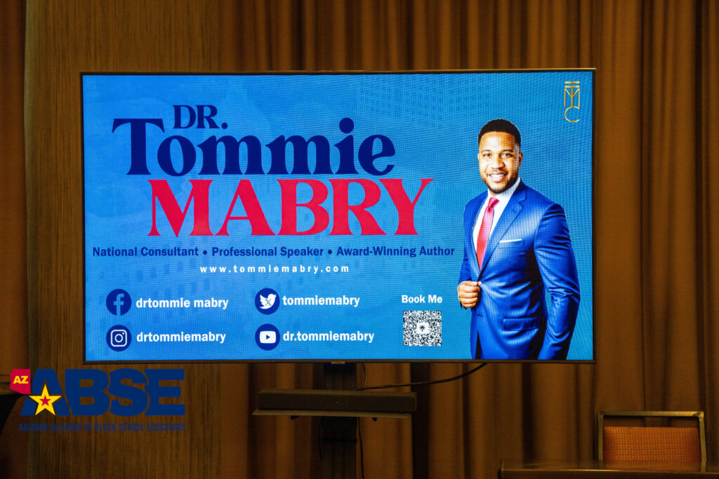 Dr. Tommie Mabry promoting mental health support in a confident pose.